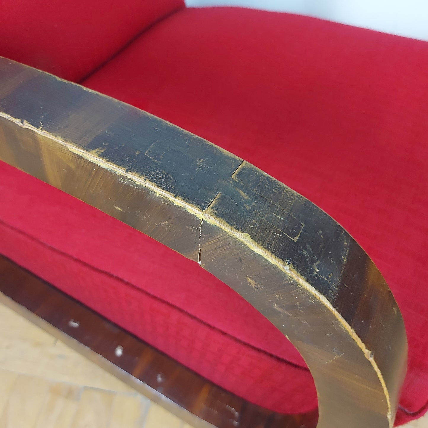 Pair of art-deco style armchairs 1960s