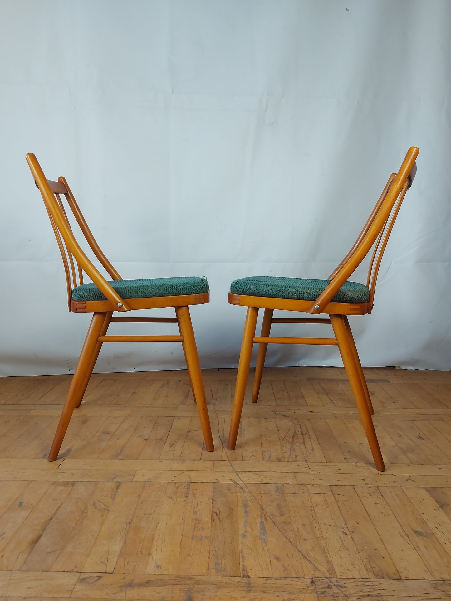 Set of 4 Czechoslovakian MIER dining chair 1960s