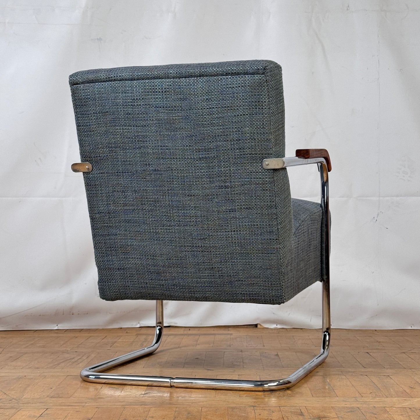 Set of two Tubular Steel Armchairs by Anton Lorenz 1930s
