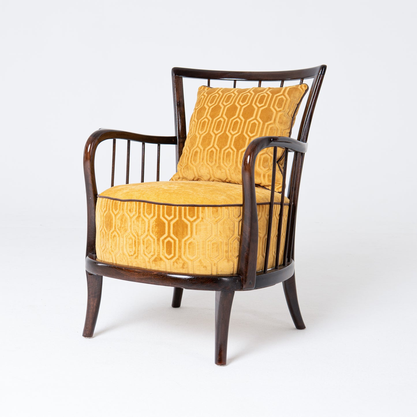Pair of Hungarian art-deco armchairs 1920s