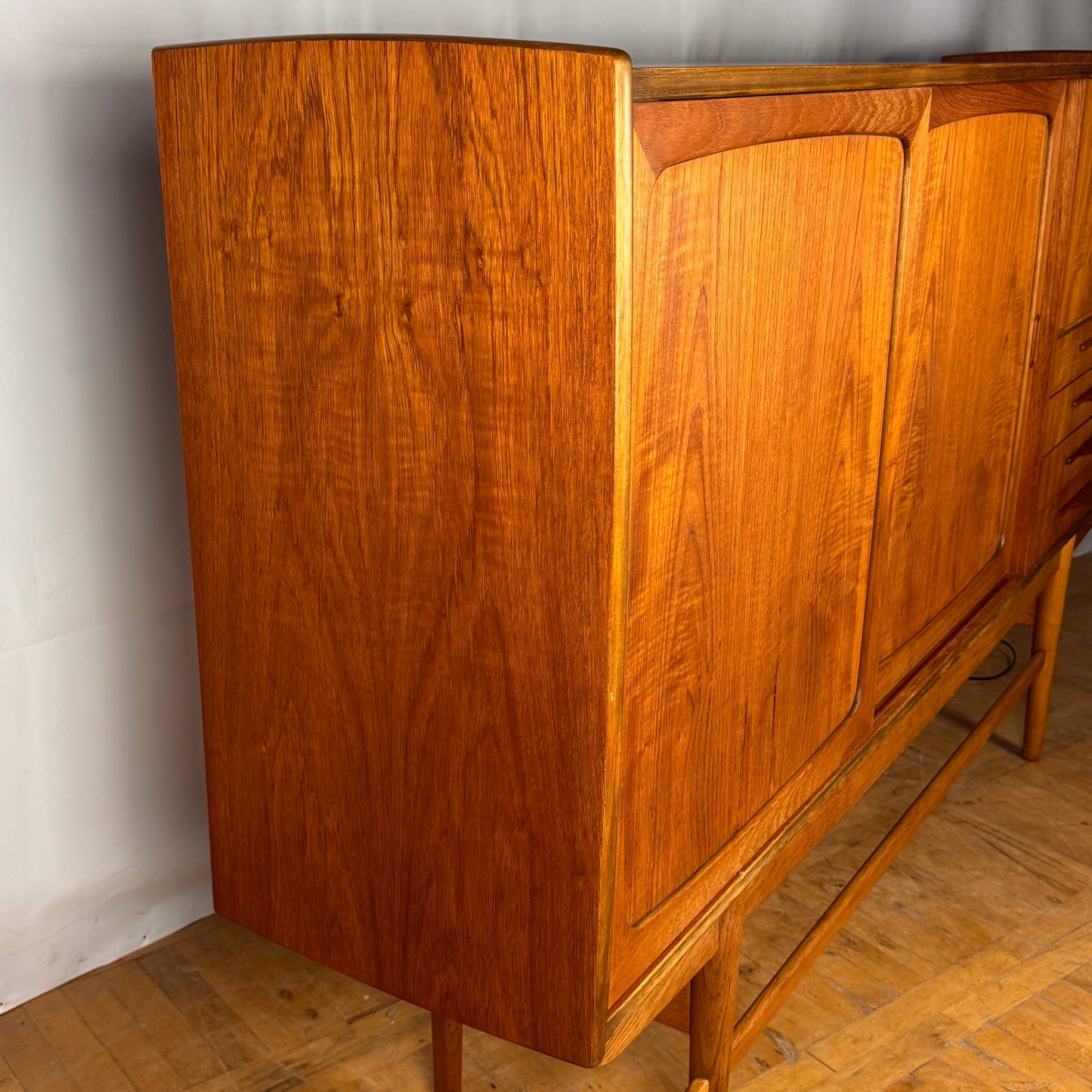 Danish teak highboard 1960s