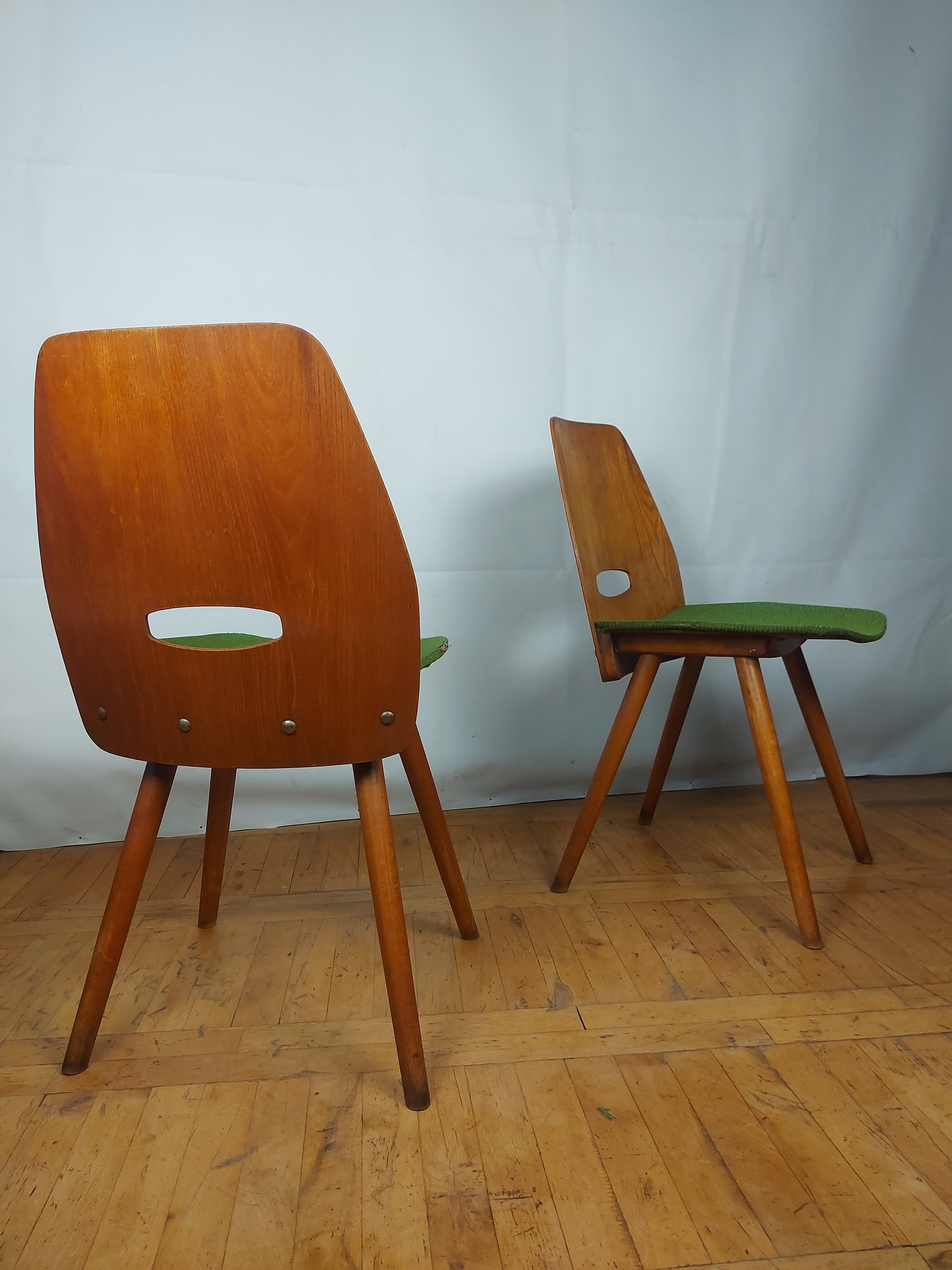Set of 2 Frantisek Jirak dining chairs for Tatra Nabytok 1960s