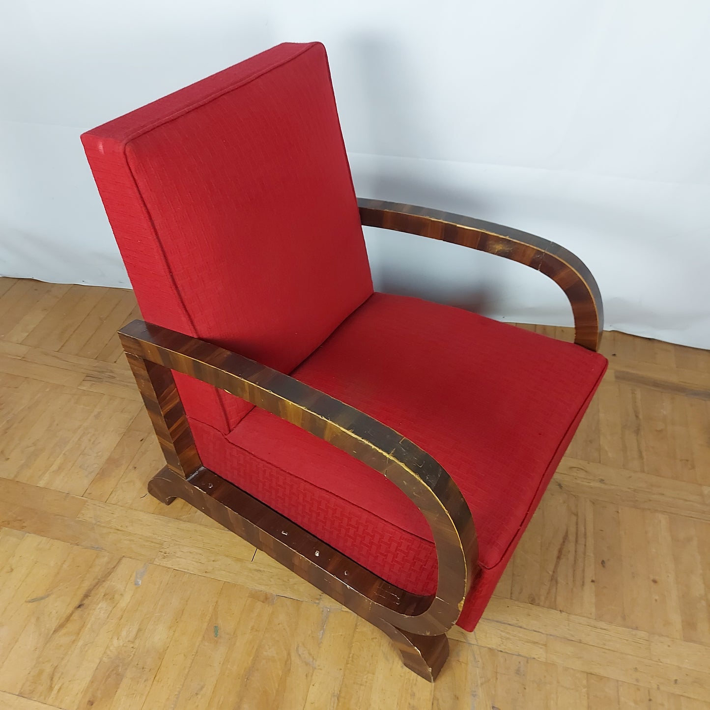 Pair of art-deco style armchairs 1960s