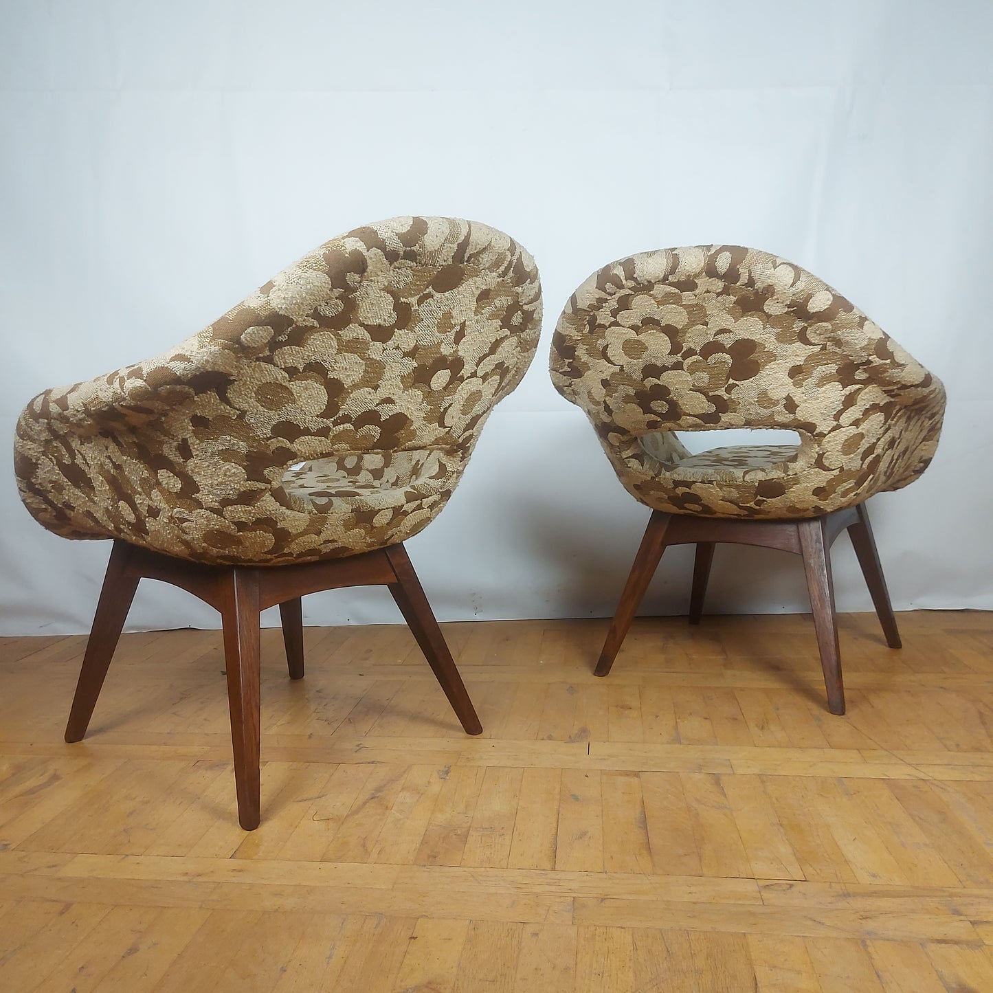 Pair of Miroslav Navratil style armchair 1960s