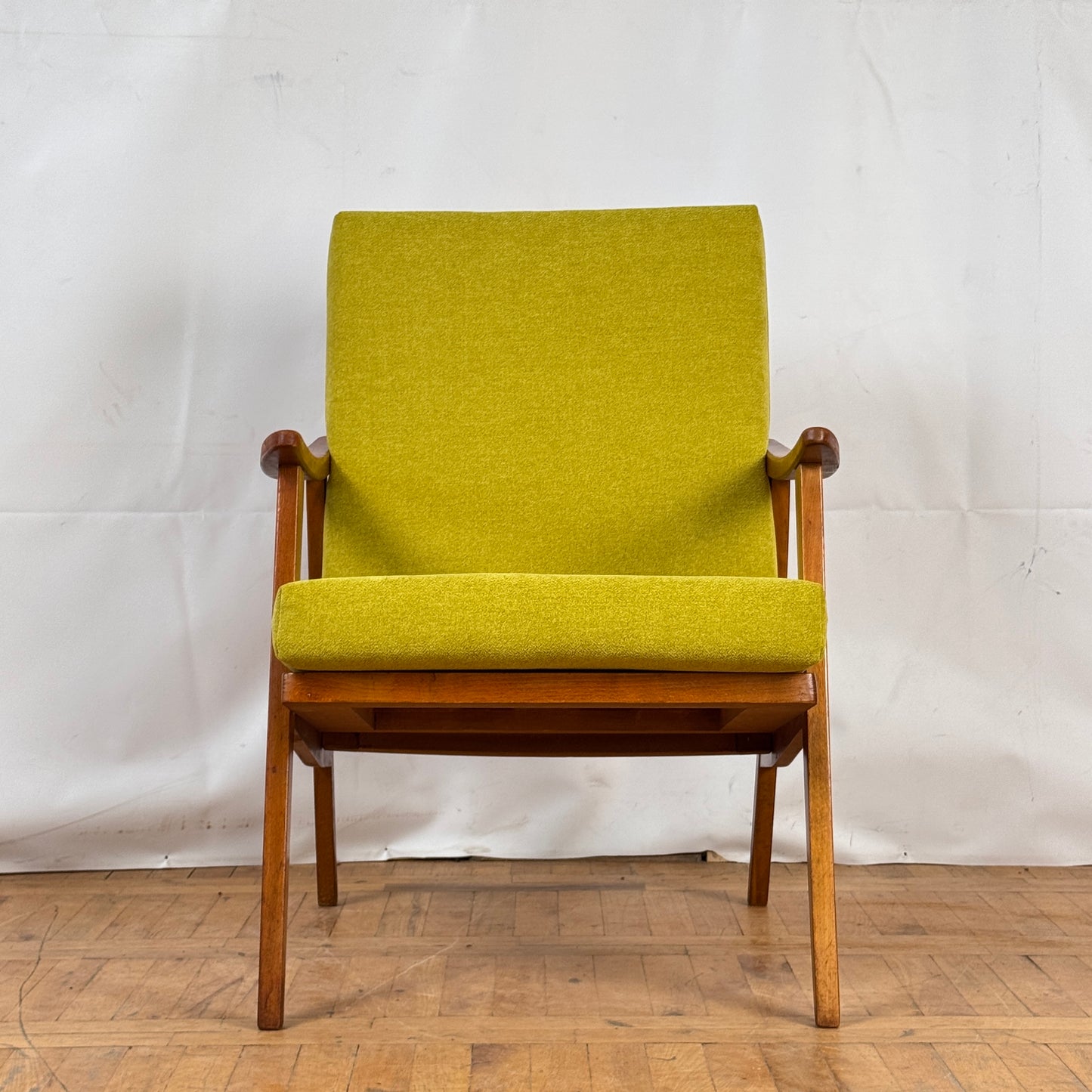 Pair of Romanian retro armchairs 1960s