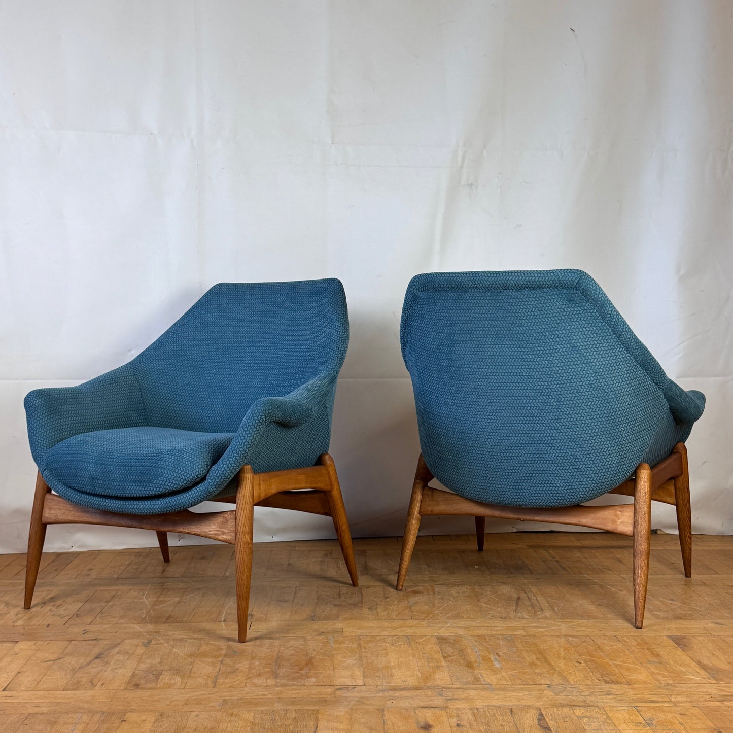 Pair of Hungarian Júlia Gaubek chairs 1960s