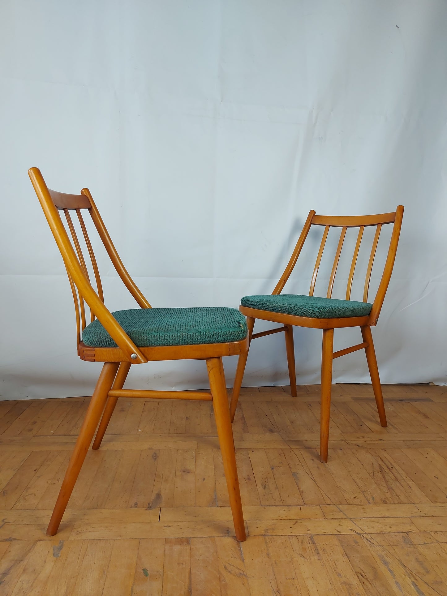Set of 4 Czechoslovakian MIER dining chair 1960s
