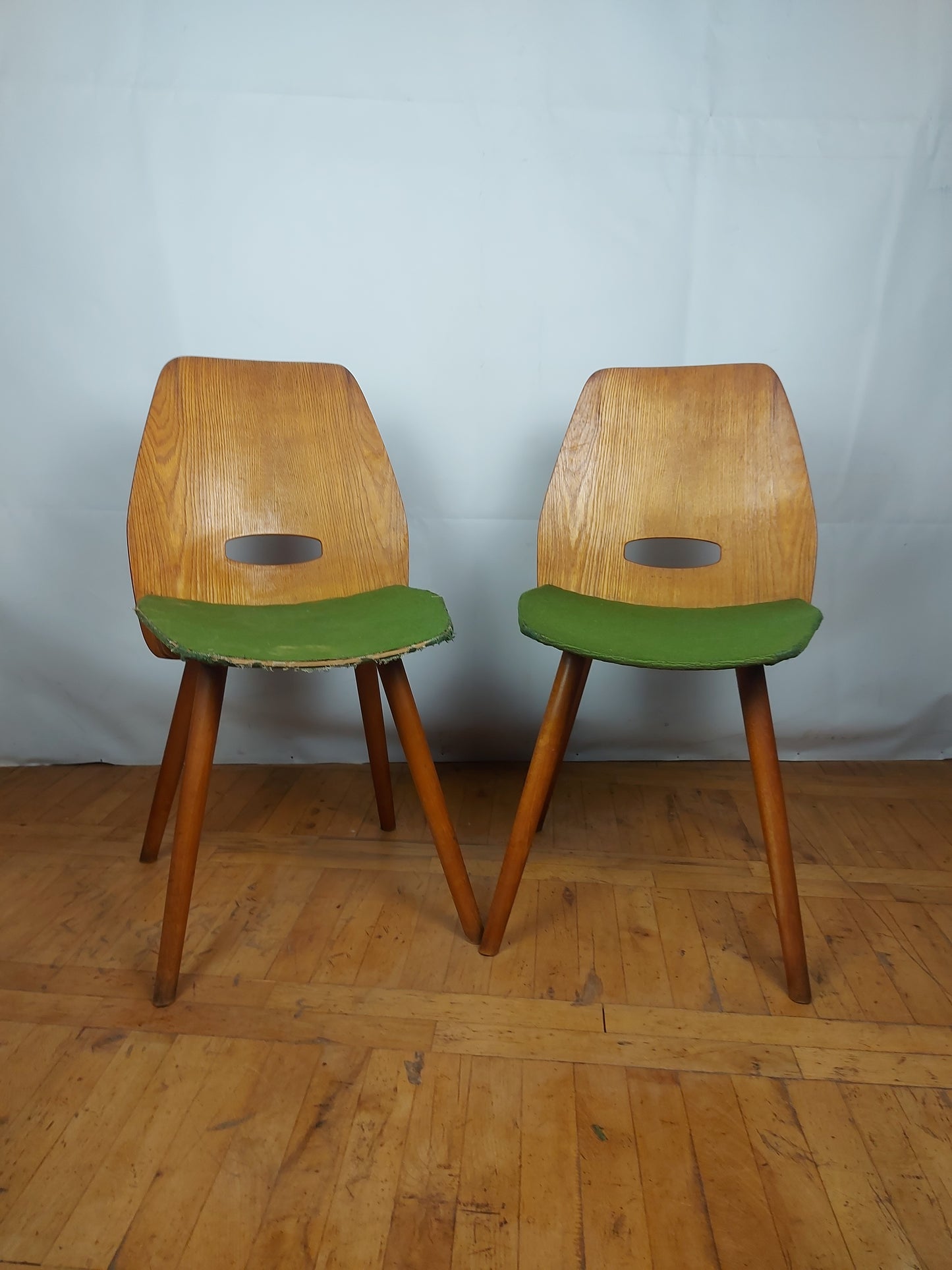 Set of 2 Frantisek Jirak dining chairs for Tatra Nabytok 1960s