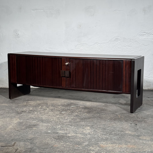 Sculptural Sliding-Door Sideboard / TV Stand, 1990s