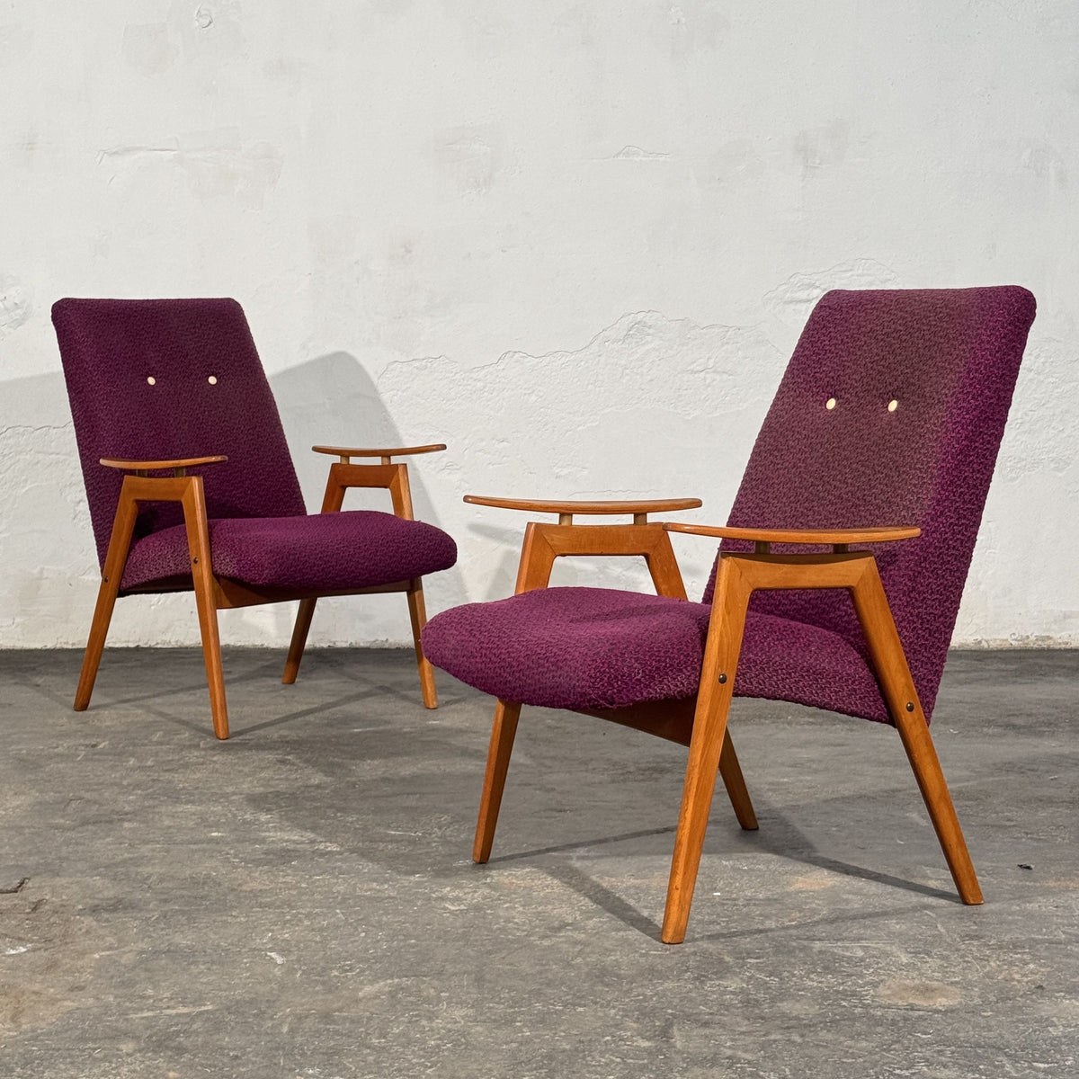 Pair of Armchairs, Attributed to Jaroslav Šmídek, Czechoslovakia, 1960s
