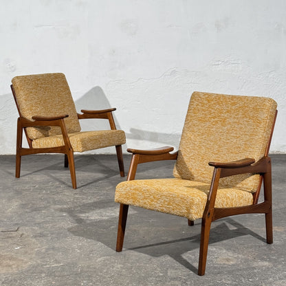 Pair of Romanian "Centa" Style Armchairs, 1960s