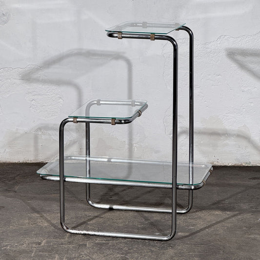 Bauhaus Chrome-Plated B 136 Flower Stand, Attributed to Emile Guillot for Thonet, 1930s