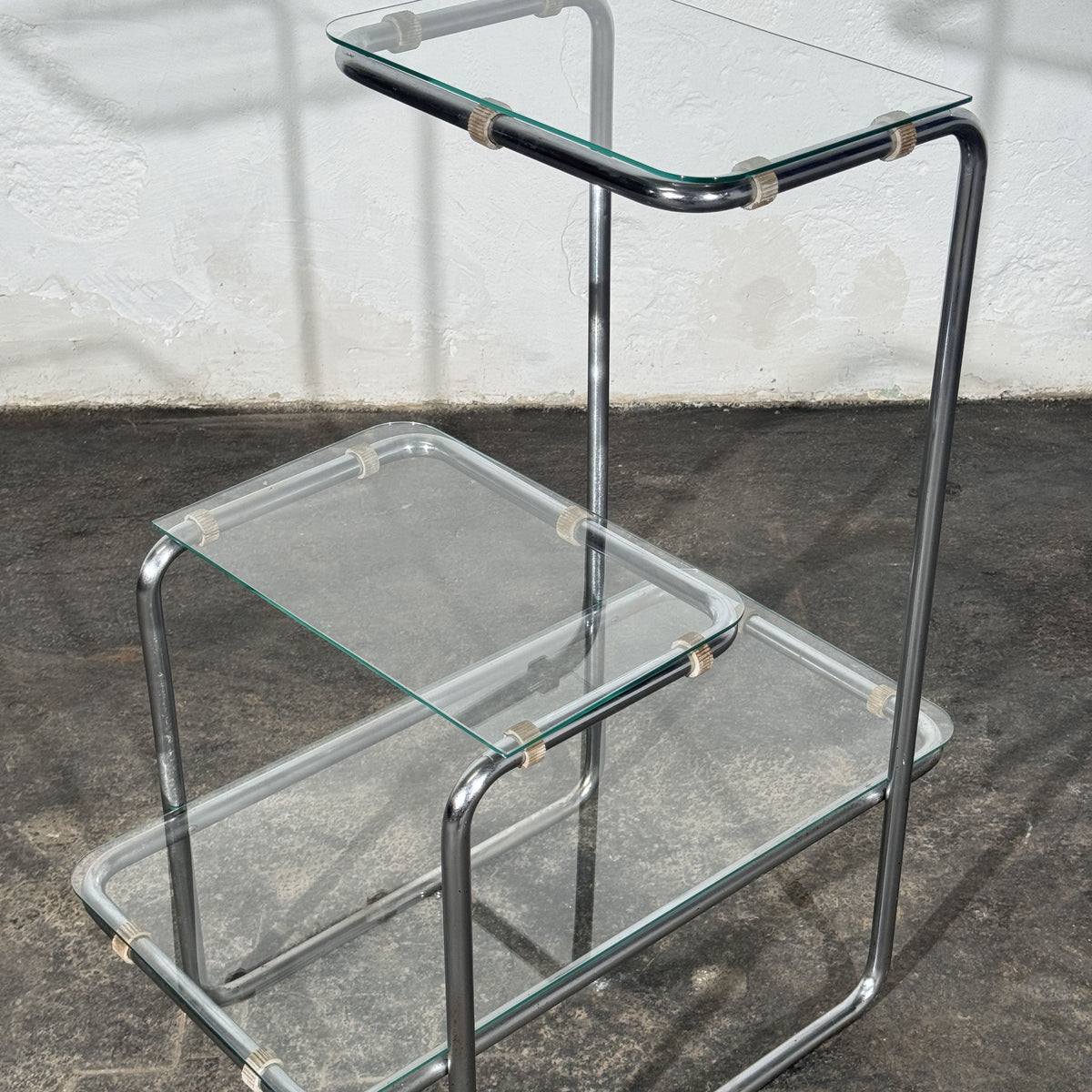 Bauhaus Chrome-Plated B 136 Flower Stand, Attributed to Emile Guillot for Thonet, 1930s