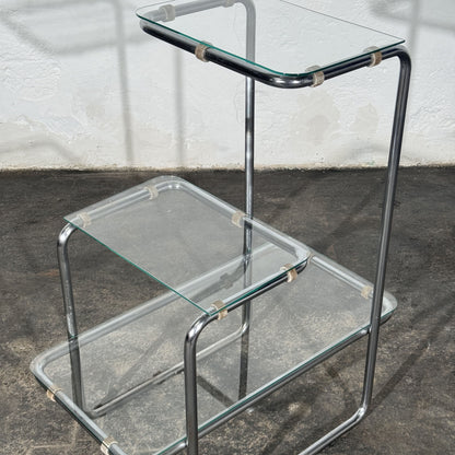 Bauhaus Chrome-Plated B 136 Flower Stand, Attributed to Emile Guillot for Thonet, 1930s
