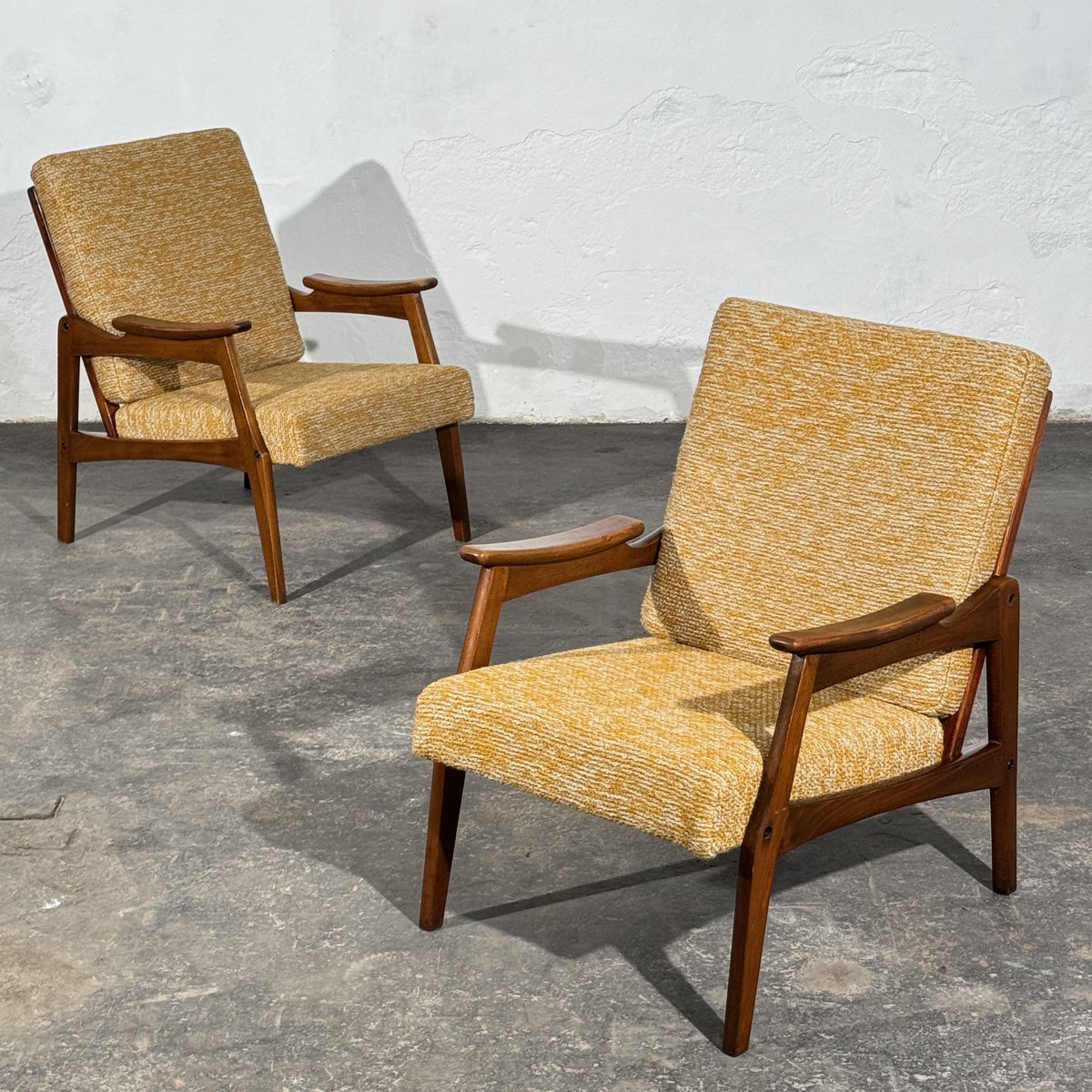 Pair of Romanian "Centa" Style Armchairs, 1960s
