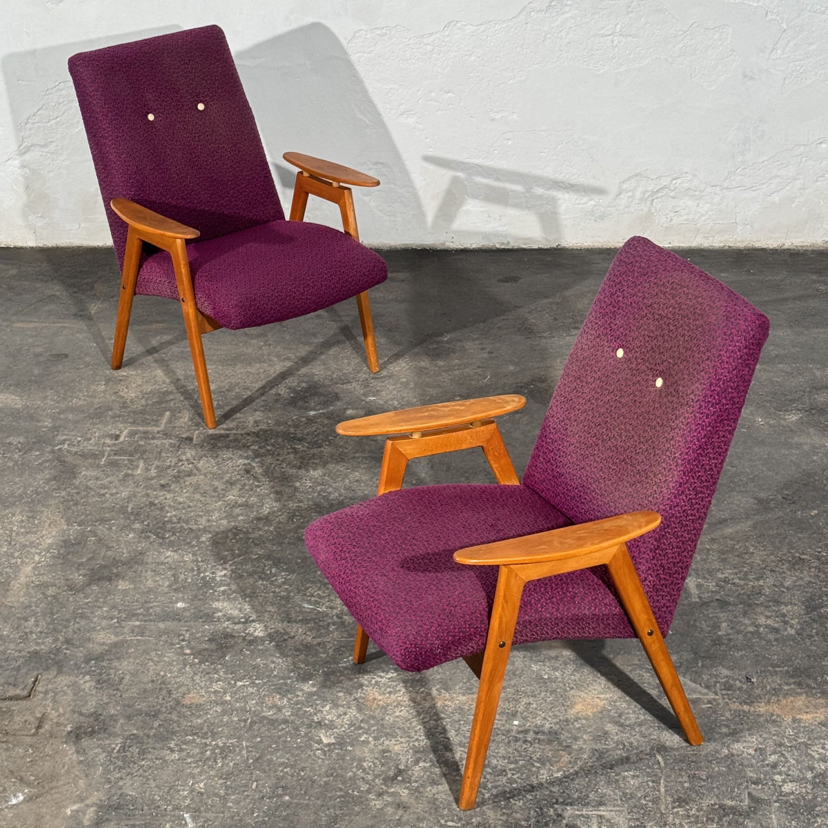 Pair of Armchairs, Attributed to Jaroslav Šmídek, Czechoslovakia, 1960s