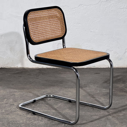 Set of 4 Cesca-Style Dining Chairs, Inspired by Marcel Breuer, 1990s