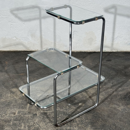 Bauhaus Chrome-Plated B 136 Flower Stand, Attributed to Emile Guillot for Thonet, 1930s