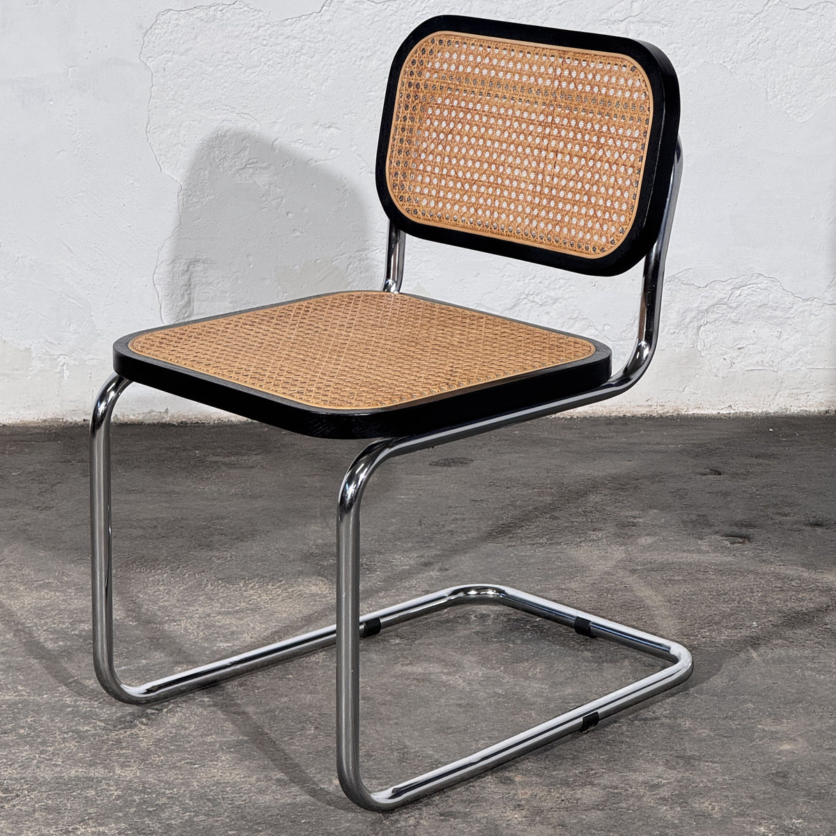 Set of 4 Cesca-Style Dining Chairs, Inspired by Marcel Breuer, 1990s