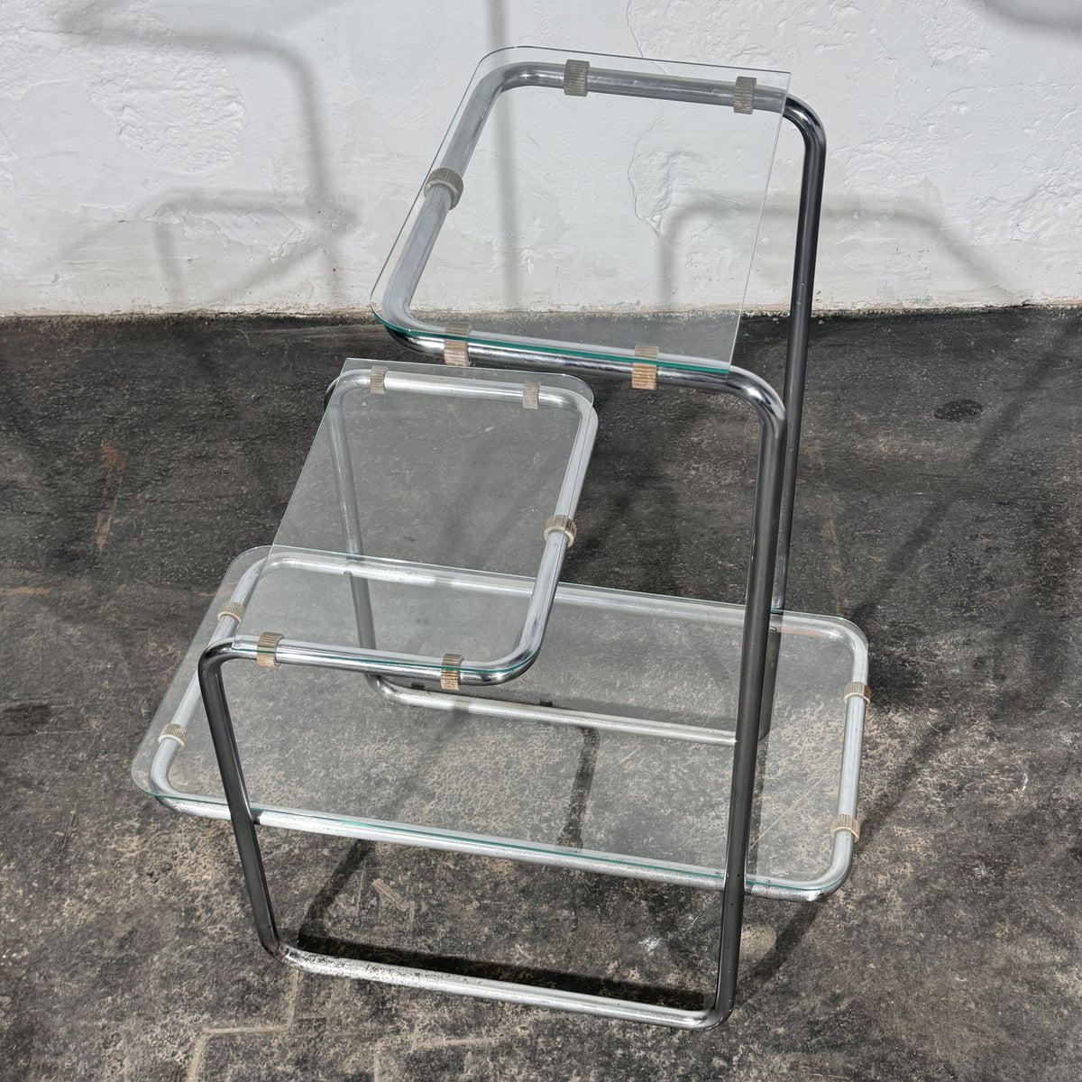 Bauhaus Chrome-Plated B 136 Flower Stand, Attributed to Emile Guillot for Thonet, 1930s