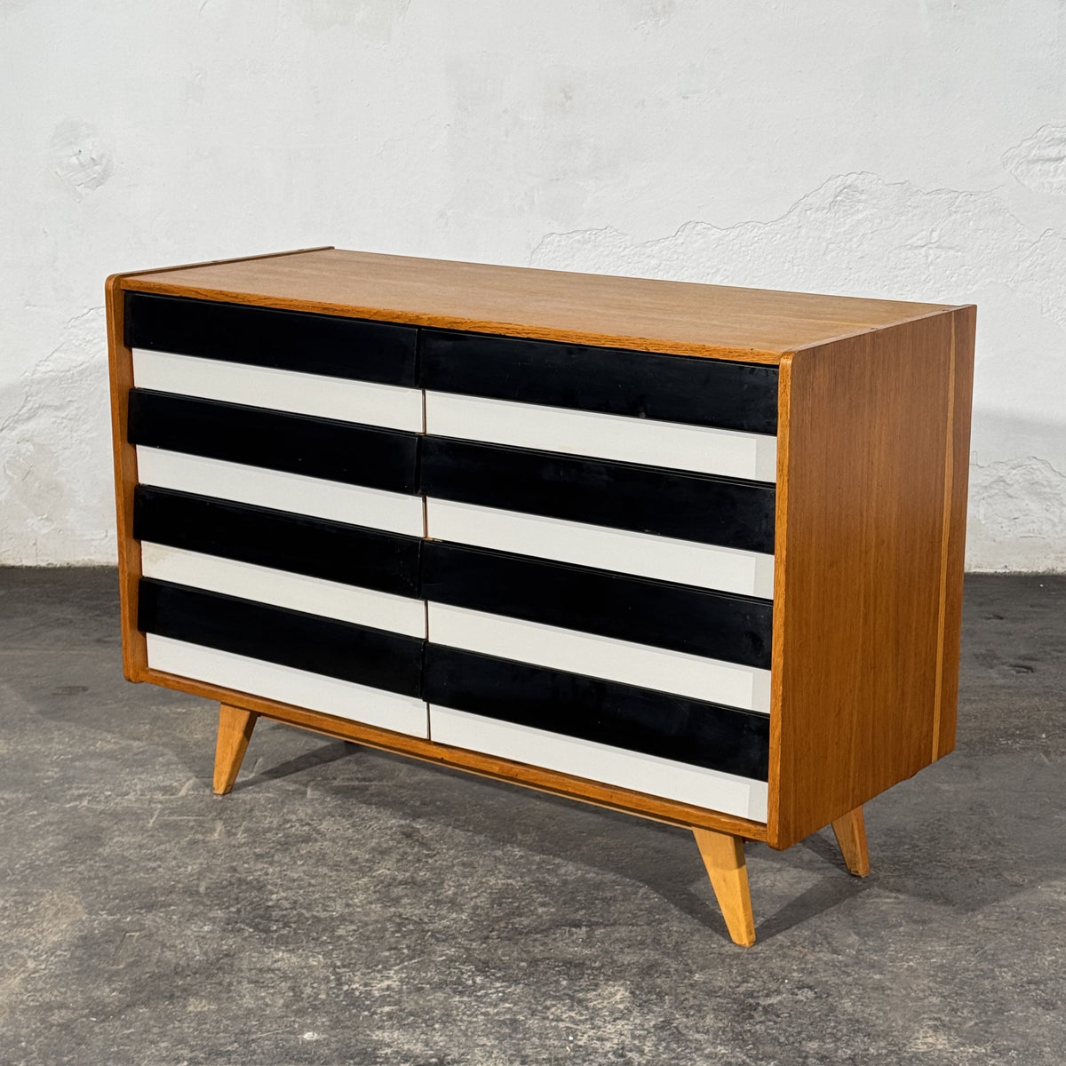 Pair of Jiří Jiroutek U-453 and U-458 Sideboards for Interier Praha, 1960s
