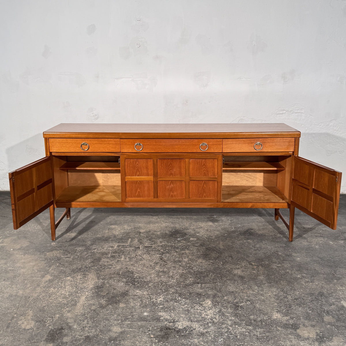 Nathan "Squares" Teak Sideboard, British, 1960s