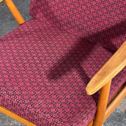 TON Style Beech Armchairs, Pair, 1960s