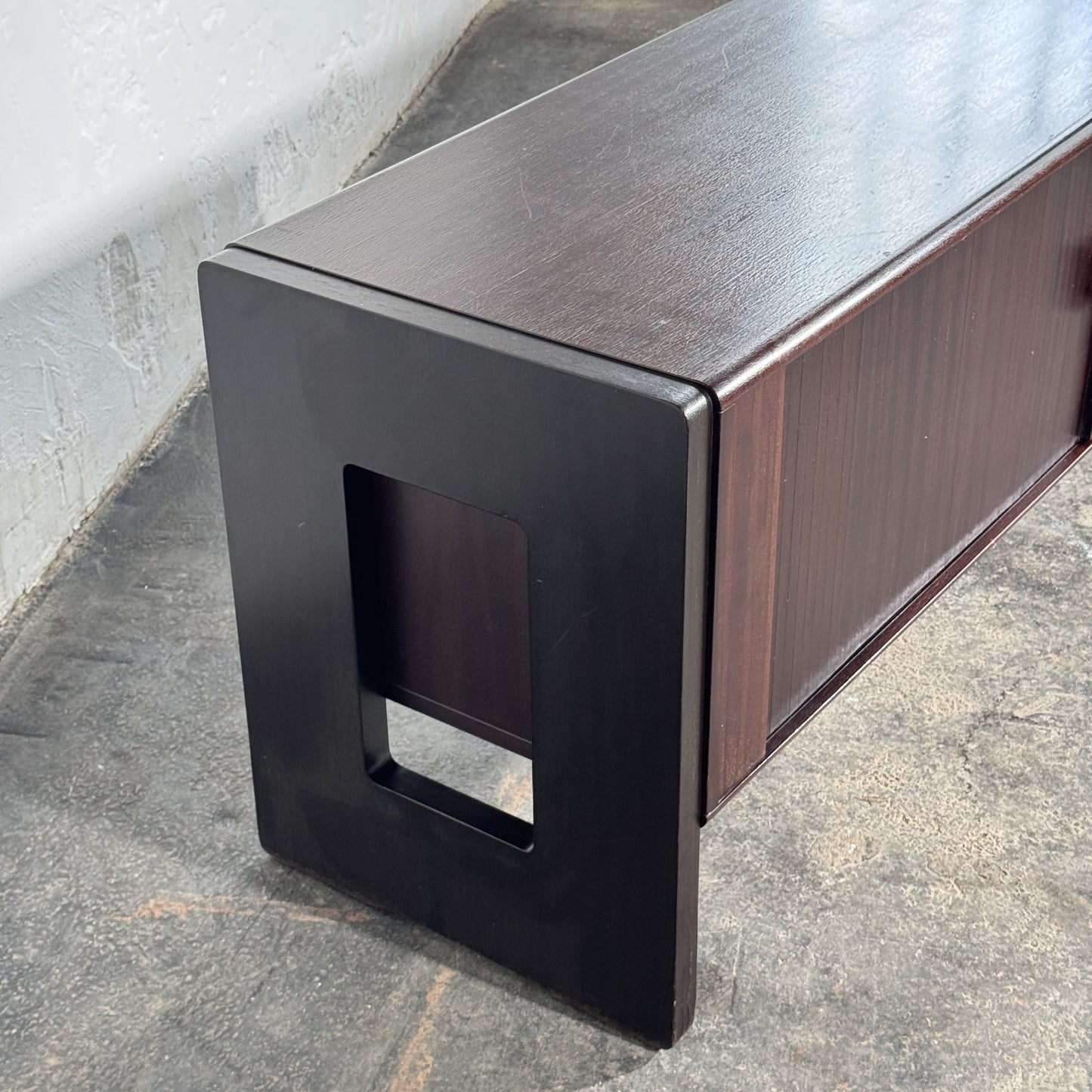 Sculptural Sliding-Door Sideboard / TV Stand, 1990s