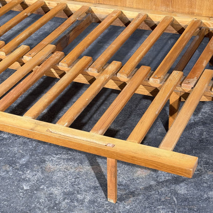 Dřevotvar Pardubice Oak Sofa Bed, Czechoslovakia, 1960s