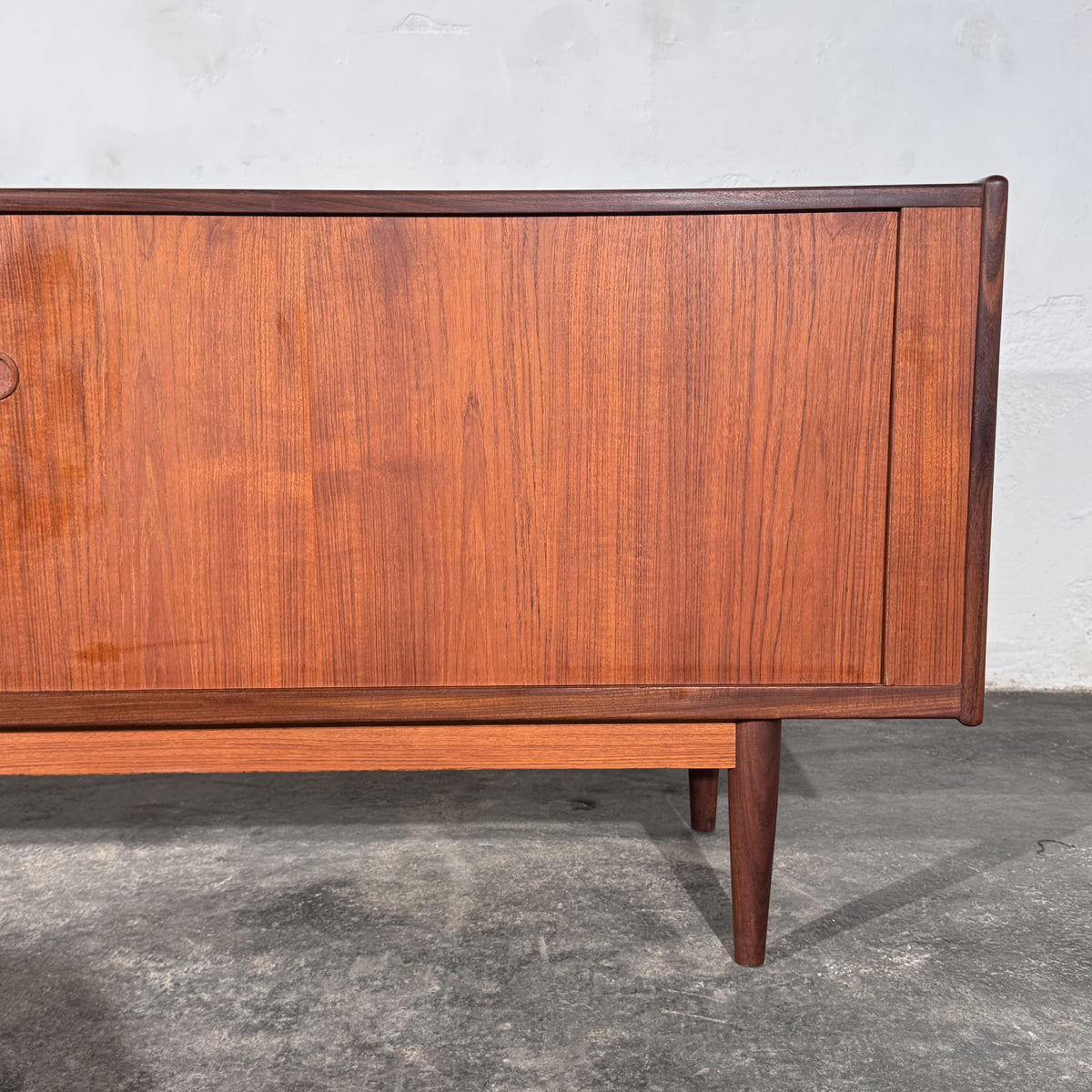 Danish Teak Tambour Sideboard, Attributed to Svend Aage Larsen for Faarup Møbelfabrik, 1960s