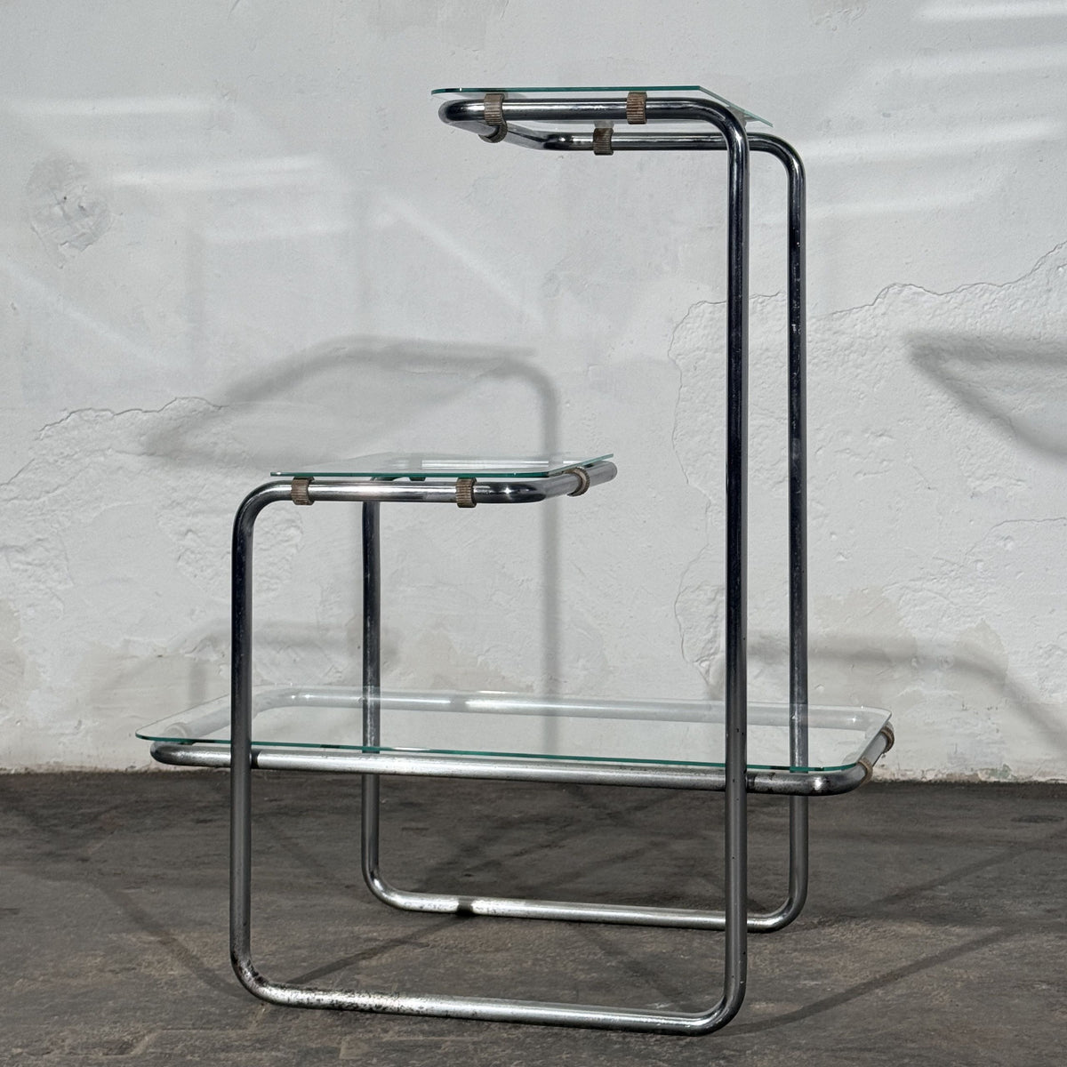 Bauhaus Chrome-Plated B 136 Flower Stand, Attributed to Emile Guillot for Thonet, 1930s