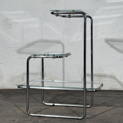 Bauhaus Chrome-Plated B 136 Flower Stand, Attributed to Emile Guillot for Thonet, 1930s