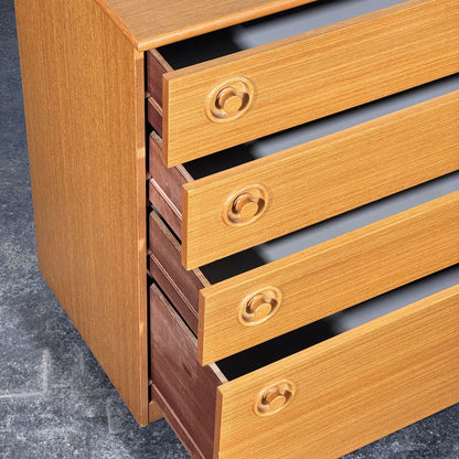 Schreiber Teak Chest of Drawers, 1970s