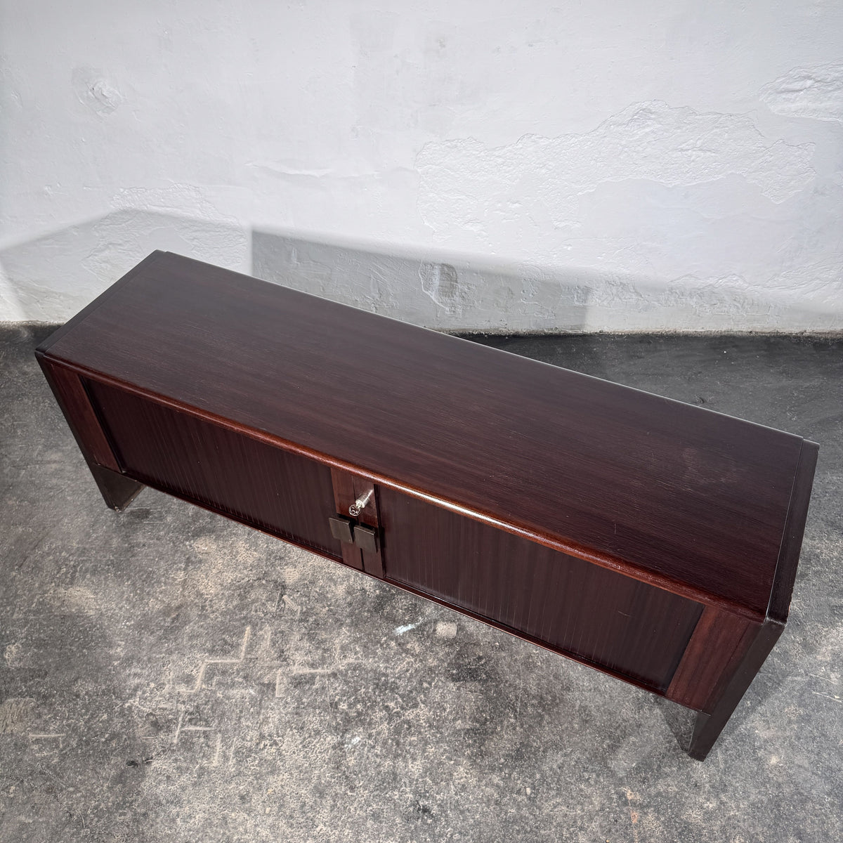 Sculptural Sliding-Door Sideboard / TV Stand, 1990s