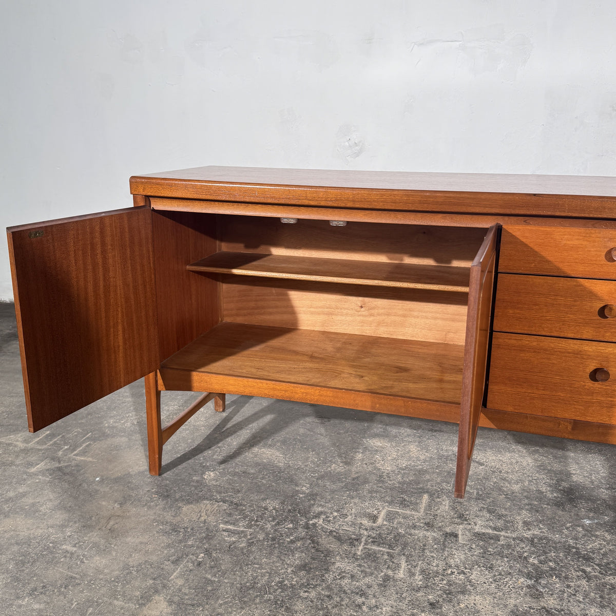 British Teak Sideboard, Attributed to Nathan, 1960s
