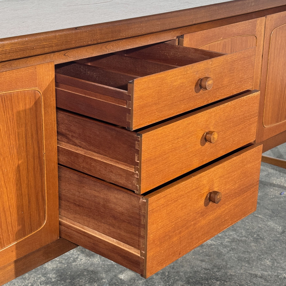 British Teak Sideboard, Attributed to Nathan, 1960s
