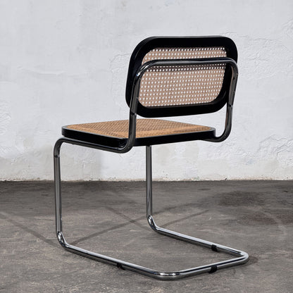 Set of 4 Cesca-Style Dining Chairs, Inspired by Marcel Breuer, 1990s