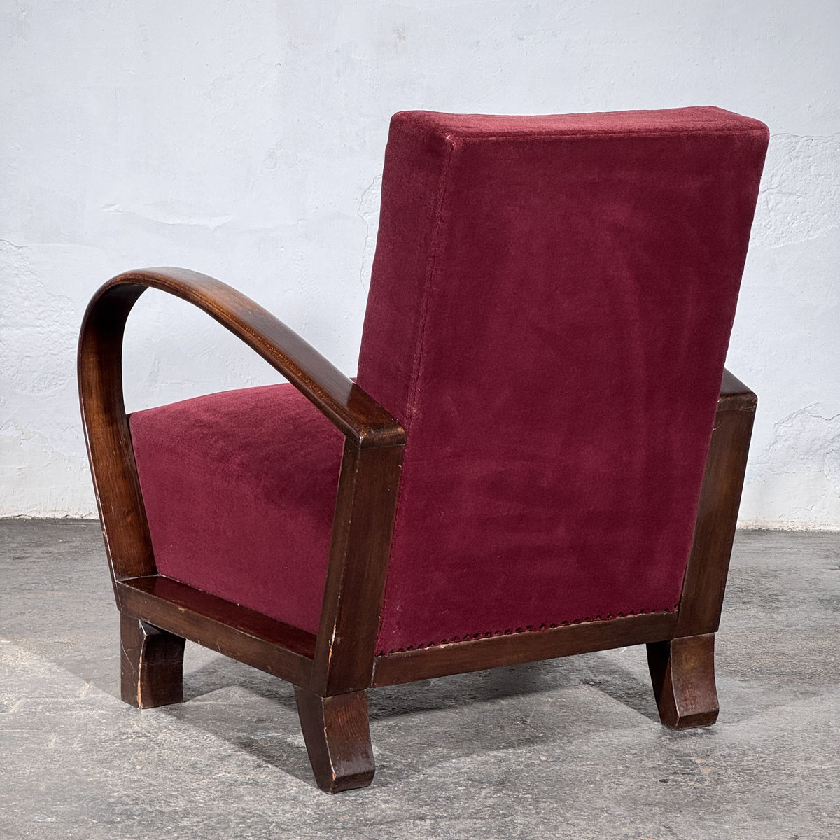 Debreceni-Style Hungarian Art Deco Armchairs, Pair, 1950s