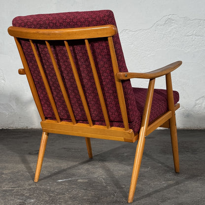 TON Style Beech Armchairs, Pair, 1960s