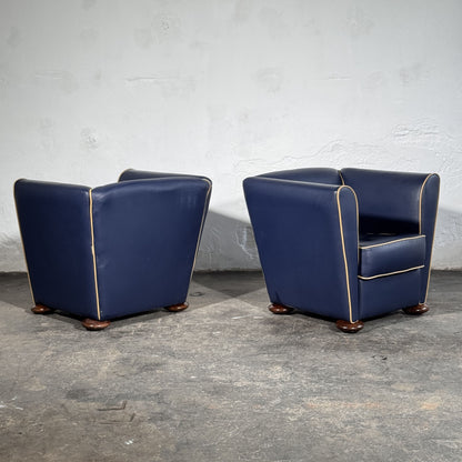 Zelda Faux Leather Club Chairs by Peter Maly for Cor, 1980s