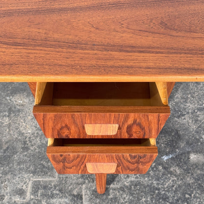 Teak Writing Desk Attributed to Carl Aage Skov for Munch Møbler, Denmark, 1960s
