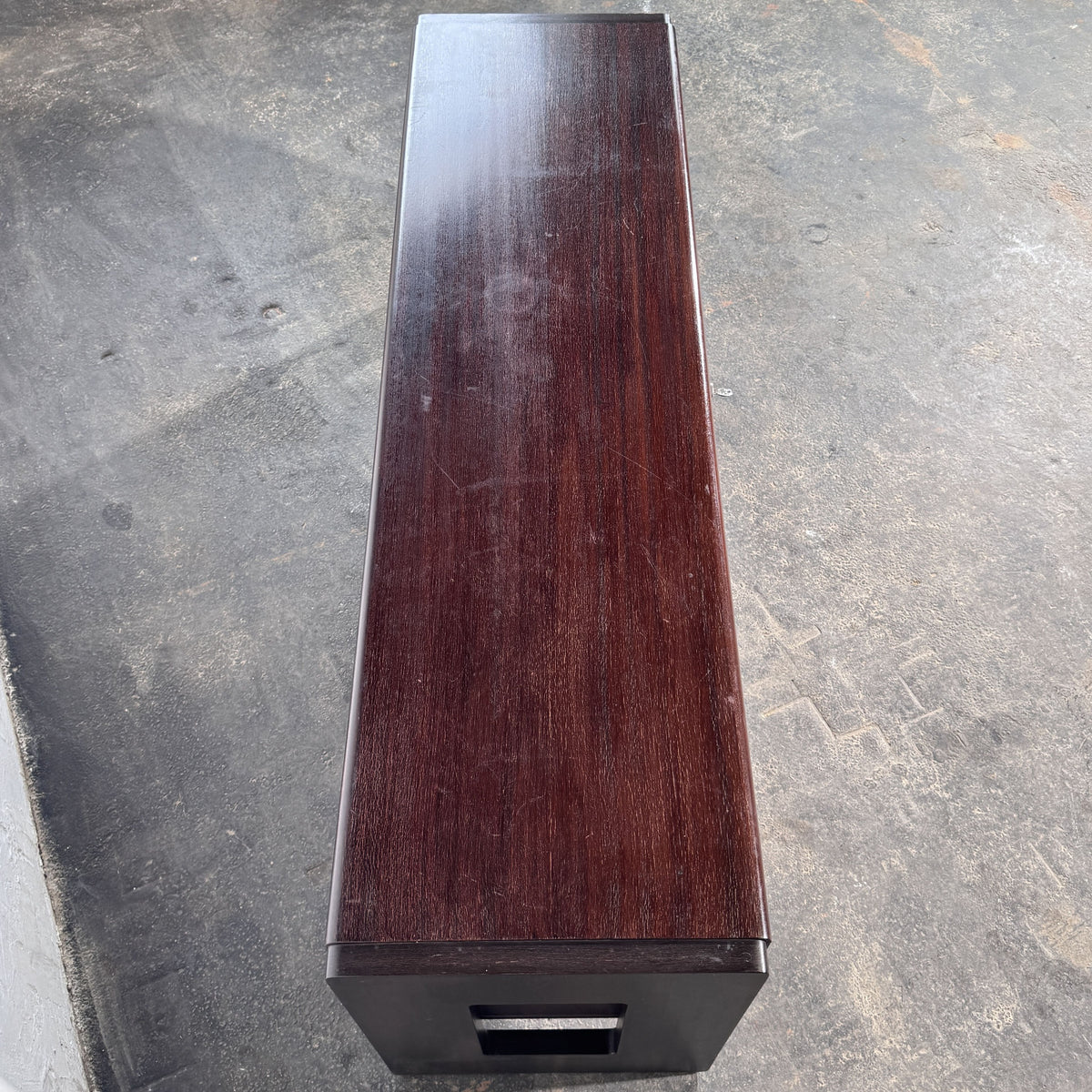 Sculptural Sliding-Door Sideboard / TV Stand, 1990s