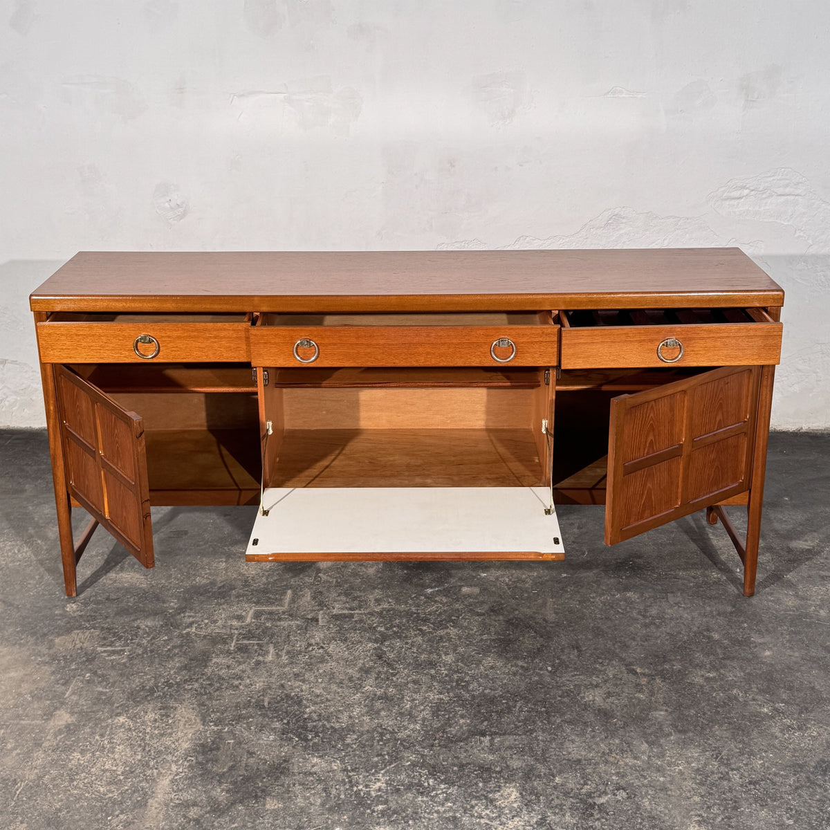 Nathan "Squares" Teak Sideboard, British, 1960s