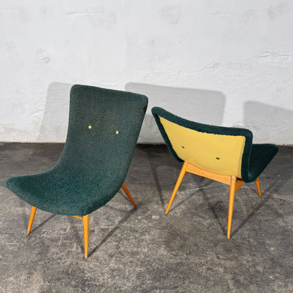 Pair of Lounge Chairs Attributed to Miroslav Navrátil for Český Nábytek, 1959