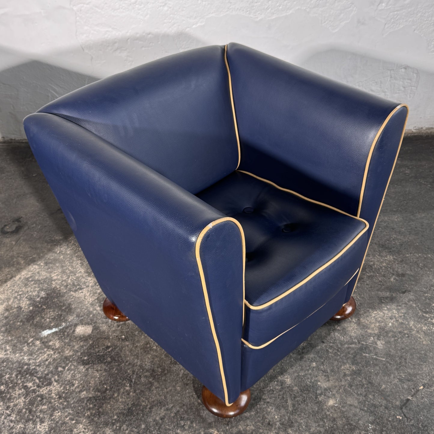 Zelda Faux Leather Club Chairs by Peter Maly for Cor, 1980s