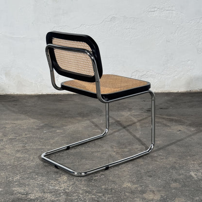 Set of 4 Cesca-Style Dining Chairs, Inspired by Marcel Breuer, 1990s
