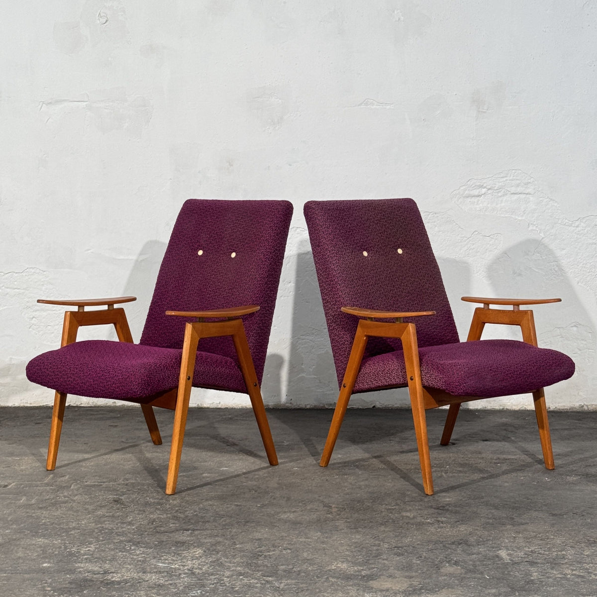 Pair of Armchairs, Attributed to Jaroslav Šmídek, Czechoslovakia, 1960s