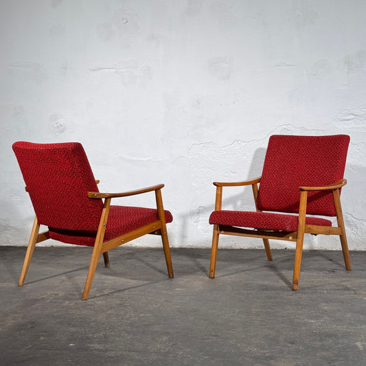 Pair of Jitona Czechoslovak Armchairs, 1960s