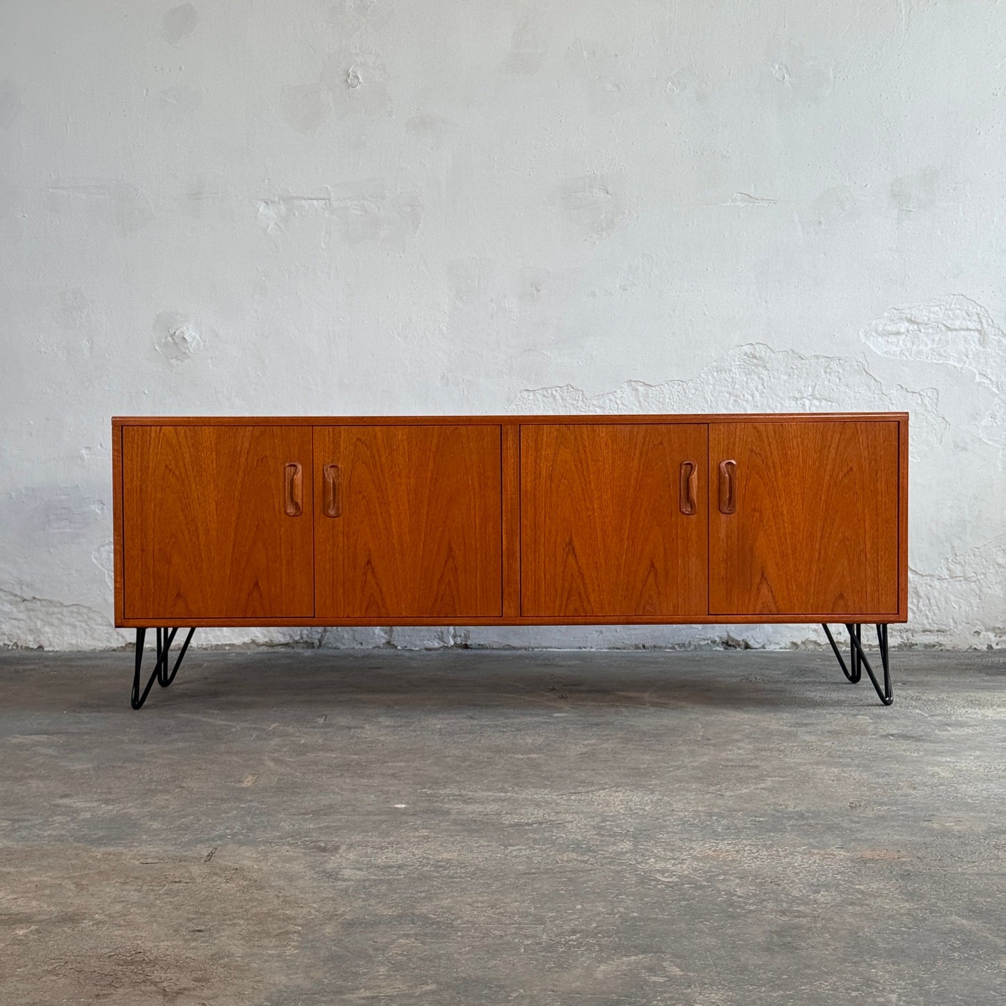 G-Plan Teak 4-Door Sideboard on Hairpin Legs, 1970