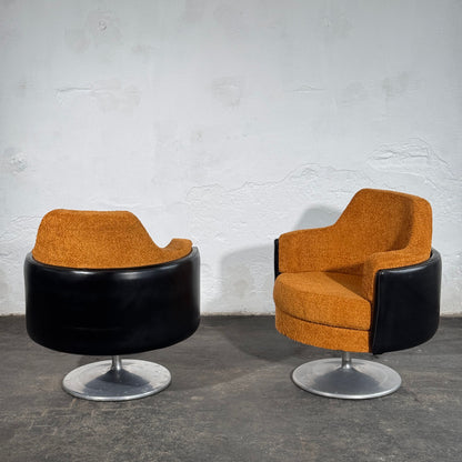Pair of Hungarian Space Age Swivel Chairs, 1960s